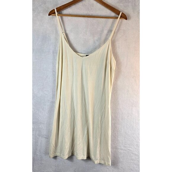 Boston Proper 2 Piece Sheer Dress Sparkly Boho Paisley Sz L Cream Tank Slip - Picture 4 of 16